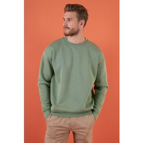 Buratti 5905255 Elma Regular Fit Bisiklet Yaka Pamuklu İçi Tüylü Yumuşak Şardonlu Erkek Sweat