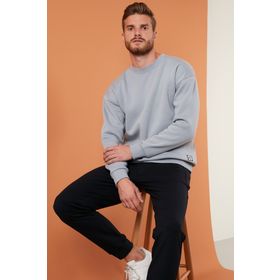 Buratti 5905255 Erkek Açık Gri Sweatshirt
