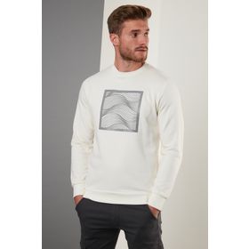 Buratti 5905304 Erkek Ekru Sweatshirt