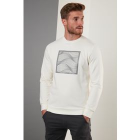 Buratti 5905304 Erkek Ekru Sweatshirt