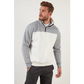 Buratti 59053431 Ekru Erkek Sweatshirt
