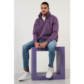 Buratti 59053431 Erkek İndigo Sweatshirt