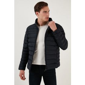 Buratti 649002 Dik Yaka Fermuarlı Cepli Slim Fit Vizon Erkek Şişme Mont
