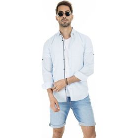 Buratti CF20S111871 Açık Mavi Erkek Gömlek
