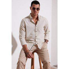 Buratti CF20S111871 Taş Rengi Erkek Gömlek