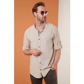 Buratti CF20S111871 Taş Rengi Erkek Gömlek
