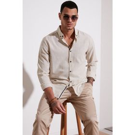 Buratti CF20S111871 Taş Rengi Erkek Gömlek