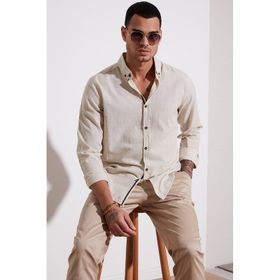 Buratti CF20S111871 Taş Rengi Erkek Gömlek