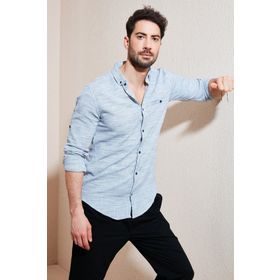Buratti CF21S111498 Mavi Erkek Gömlek