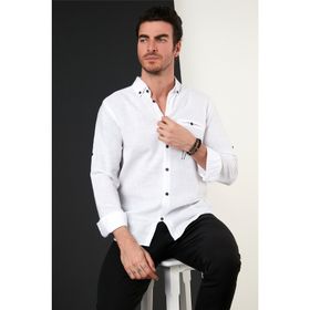 Buratti CF21S111498 Pamuklu Slim Fit Uzun Kollu Erkek Gömlek