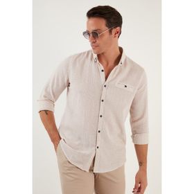 Buratti CF21S111498 Pamuklu Slim Fit Uzun Kollu Erkek Gömlek