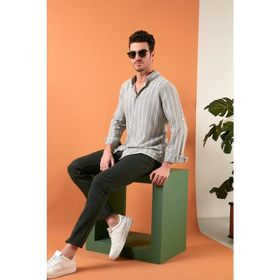 Buratti CF21S112480 Haki Beyaz Erkek Gömlek