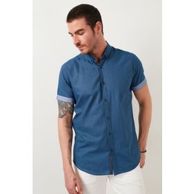 Buratti CF21S112546 İndigo Erkek Gömlek
