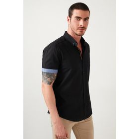 Buratti CF21S112546 Siyah Erkek Gömlek