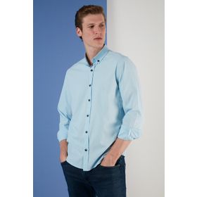 Buratti CF21S124693 Mavi Erkek Gömlek