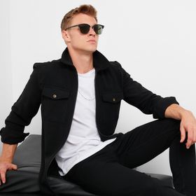 Buratti CF21W112925 Çift Cepli Fermuarlı Slim Fit Kışlık Erkek Gömlek