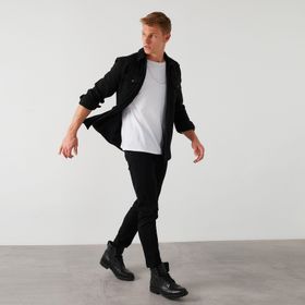 Buratti CF21W112925 Çift Cepli Fermuarlı Slim Fit Kışlık Erkek Gömlek