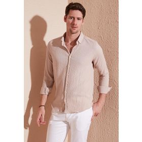 Buratti CF23S112237 Taş Rengi Erkek Gömlek