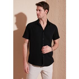 Buratti CF23S113139 Siyah Erkek Gömlek