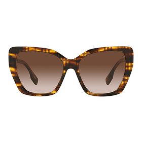 Burberry 4366 398113 55 Kadın Kahve Çekik Çerçeve Güneş Gözlüğü