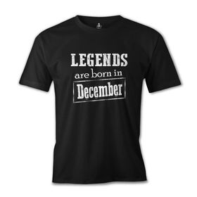 Burç Born in December Vintage Siyah Erkek T-Shirt