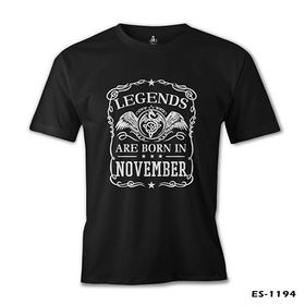 Burç Born in November Crown Siyah Erkek T-Shirt