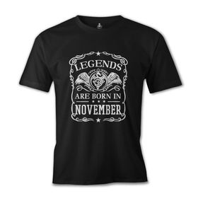 Burç Born in November Crown Siyah Erkek T-Shirt