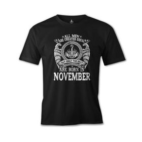Burç Born in November Men Siyah Erkek T-Shirt