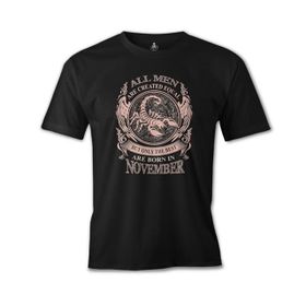 Burç Born in November Scorpio Siyah Erkek T-Shirt