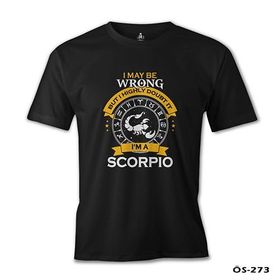 Burç I'am a Scorpio Siyah Erkek T-Shirt