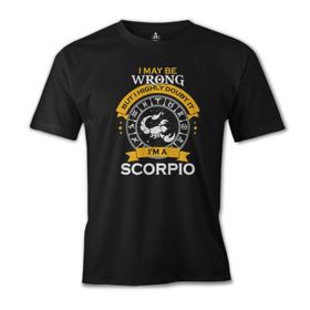Burç I'am a Scorpio Siyah Erkek T-Shirt