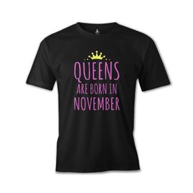 Burç November Queens Siyah Erkek T-Shirt