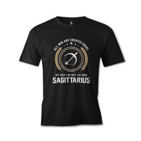 Burç Sagittarius Siyah Erkek T-Shirt