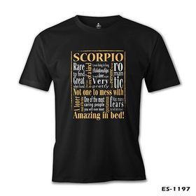 Burç Scorpio Amazing Siyah Erkek T-Shirt