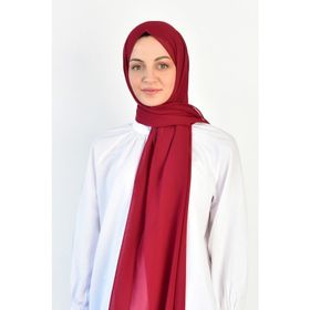 Burden İpek DÜZ ŞİFON Bordo ŞAL