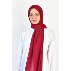 Burden İpek DÜZ ŞİFON Bordo ŞAL