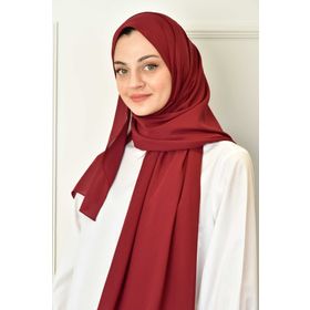 Burden İpek DÜZ ŞİFON Bordo ŞAL