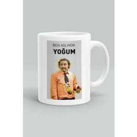 Burhan Altıntop Avrupa Yakası Beyaz Baskılı Kupa