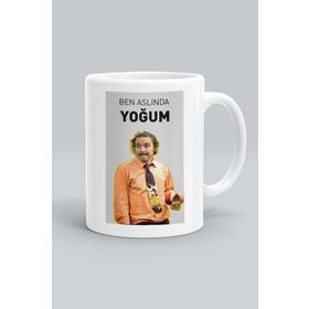 Burhan Altıntop Avrupa Yakası Beyaz Baskılı Kupa