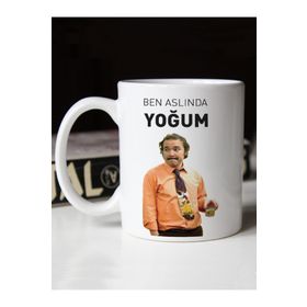 Burhan Altıntop Ben Aslında Yoğum Avrupa Yakası Baskılı Kupa