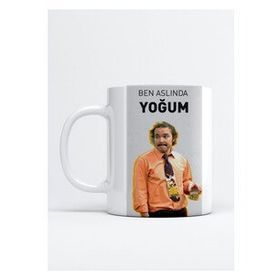 Burhan Altıntop Ben Aslında Yoğum Avrupa Yakası Baskılı Kupa