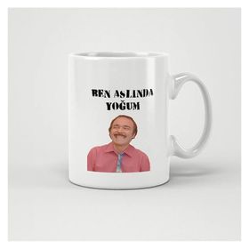 Burhan Altıntop Ben Aslında Yoğum Avrupa Yakası Baskılı Kupa
