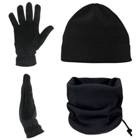 Buris 3'lü Set Polar Bere Boyunluk ve Polar Eldiven