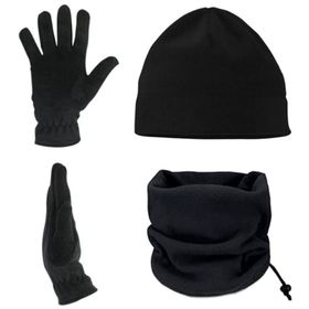 Buris 3'lü Set Polar Bere Boyunluk ve Polar Eldiven