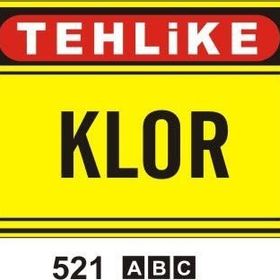 Buris Klor Uyarı Levhası