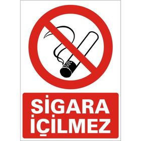Buris Sigara İçilmez Uyarı Levhası