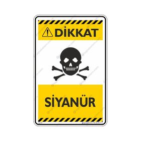 Buris Siyanür Uyarı Levhası