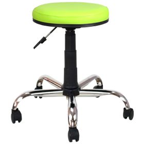 Bürocci 2999D0110 Yeşil Metal Ayaklı Tabure