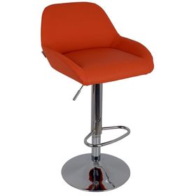 Bürocci 9506S0123 Texas Turuncu Deri Bar Taburesi