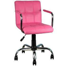 Bürocci Carla 9503D0120 Pembe Deri Çalışma Koltuğu